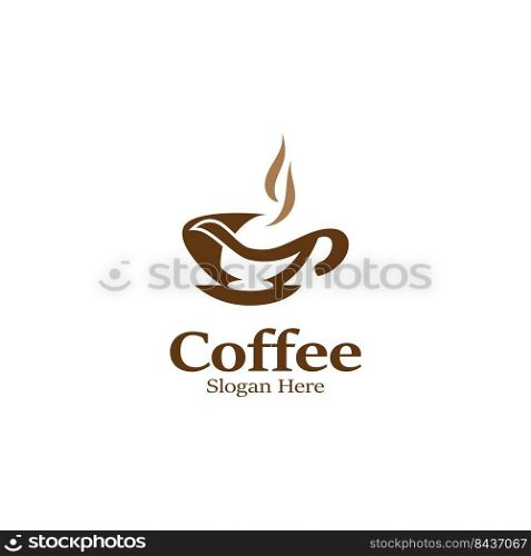Coffee logo image. Creative vector design idea illustration