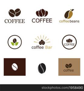 coffee logo template illustration design vector