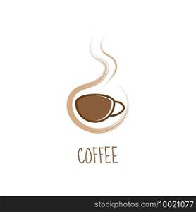 Coffee  logo template vector flat design