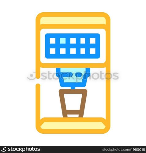 coffee machine electronic device color icon vector. coffee machine electronic device sign. isolated symbol illustration. coffee machine electronic device color icon vector illustration