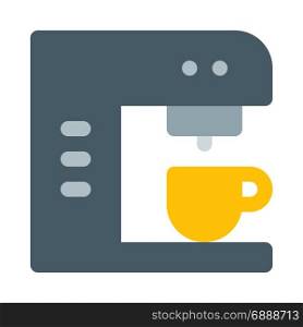 coffee machine, icon on isolated background