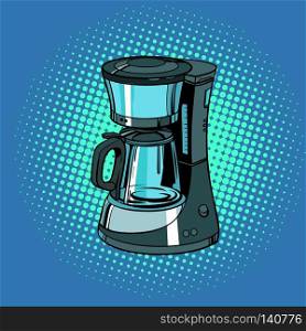 coffee machine, kitchenware. Pop art retro vector illustration vintage kitsch. coffee machine, kitchenware
