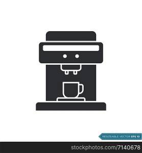 Coffee Maker Icon Vector Template Illustration Design