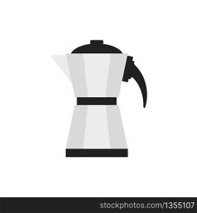 Coffee maker pot machine. Isolated modern vector illustration in flat style.. Coffee maker pot machine. Isolated modern vector illustration in flat