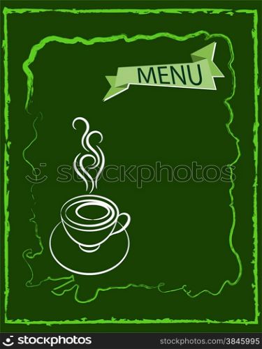 Coffee Menu Card Design Template Vector Art