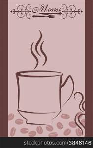 Coffee Menu Card Design Template Vector Art