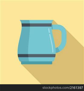 Coffee mug icon flat vector. Hot cup. Ceramic mug. Coffee mug icon flat vector. Hot cup