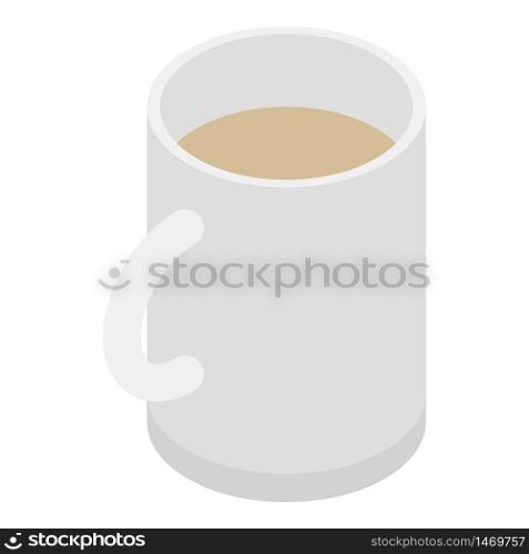 Coffee mug icon. Isometric of coffee mug vector icon for web design isolated on white background. Coffee mug icon, isometric style