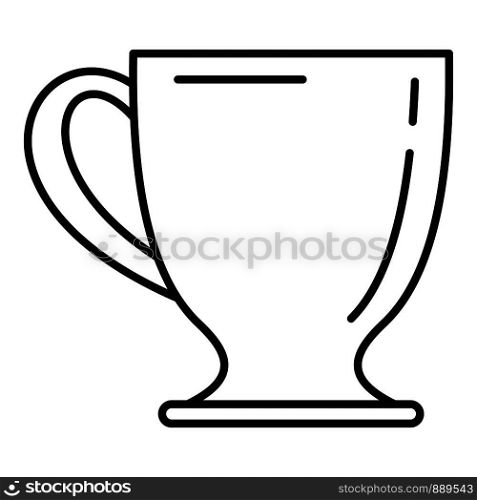 Coffee mug icon. Outline coffee mug vector icon for web design isolated on white background. Coffee mug icon, outline style