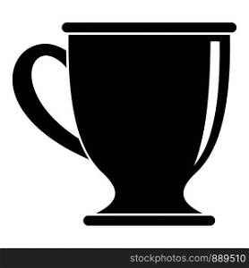 Coffee mug icon. Simple illustration of coffee mug vector icon for web design isolated on white background. Coffee mug icon, simple style