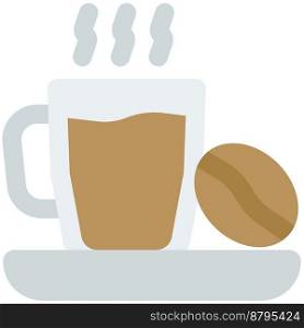 Coffee mug line vector icon