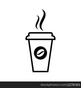 Coffee paper icon vector design template