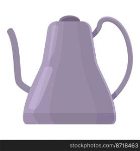 Coffee pot icon cartoon vector. Metal kettle. Hot kitchen. Coffee pot icon cartoon vector. Metal kettle