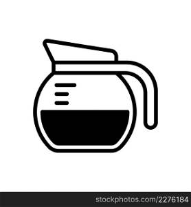 Coffee pot icon vector design template