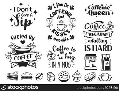 Coffee quote illustration Vector for banner, poster, flyer