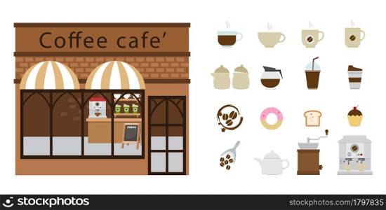 coffee restaurant and coffee icon vector illustration