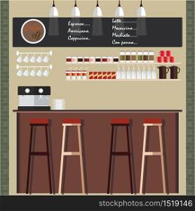 Coffee shop design, vector illustration.