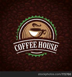 coffee shop logo badge label vector art set. coffee shop logo badge label vector art set illustration