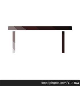 Coffee table icon. Flat color design. Vector illustration.