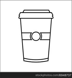 Coffee Takeaway Cup Vector Art Illustration