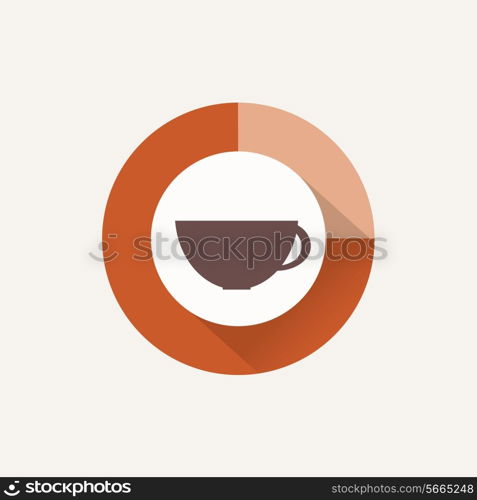 Coffee time, flat design