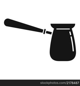 Coffee turka icon simple vector. Hot drink. Morning caffeine. Coffee turka icon simple vector. Hot drink
