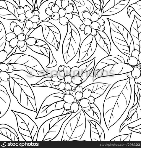 coffee vector pattern on whte background. coffee vector pattern