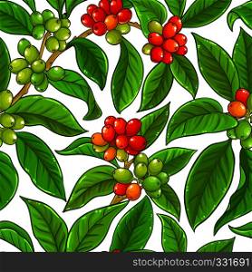 coffee vector pattern on whte background. coffee vector pattern