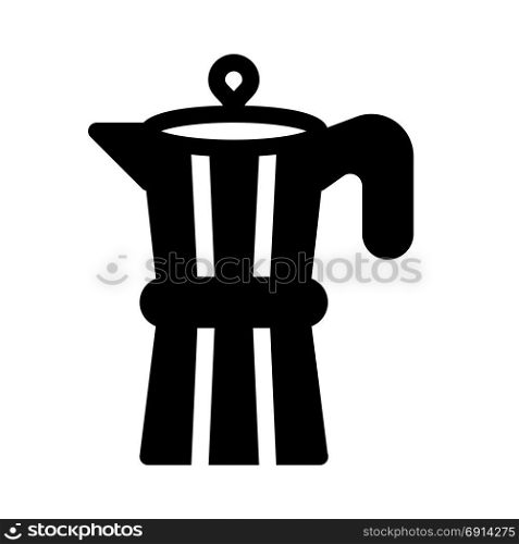 coffeemaker, icon on isolated background