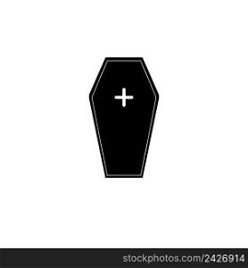  coffin icon logo design template