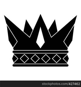 Cog crown icon. Simple illustration of cog crown vector icon for web. Cog crown icon, simple style