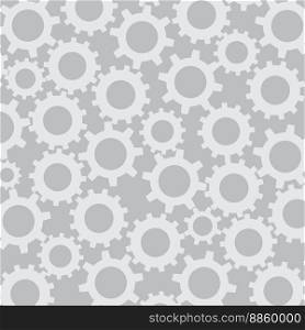 Cog wheel seamless pattern. Machinery background work.  Vector art abstract unusual fashion illustration. Cog wheel seamless pattern