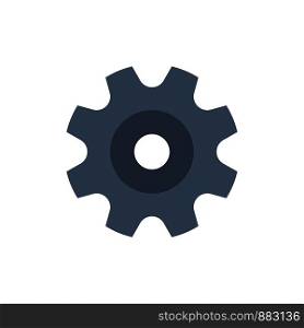 Cogs, Gear, Setting, Wheel Flat Color Icon. Vector icon banner Template
