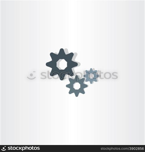 cogs icon vector gears symbol logo design element