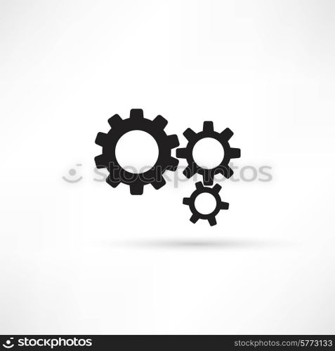 Cogs - vector icon