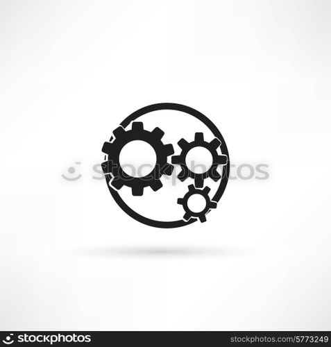 Cogs - vector icon