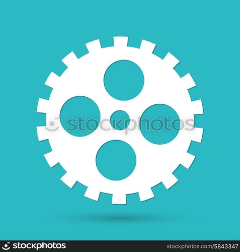 Cogs - vector icon