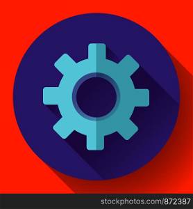 Cogwheel Icon. symbol technologies. Flat design style.. Cogwheel Icon. Develop symbol. Flat design style