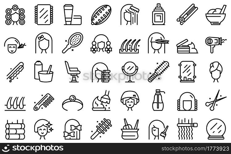 Coiffure icon. Outline coiffure vector icon for web design isolated on white background. Coiffure icon, outline style