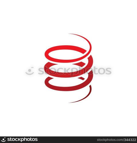 coil metal steel spring logo icon design