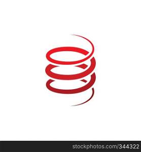 coil metal steel spring logo icon design