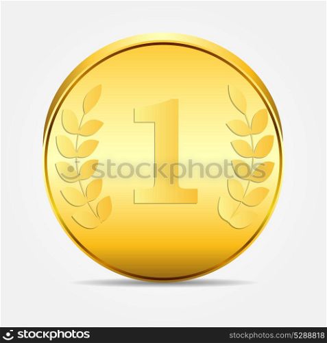 coin gold vector icon vector illustration