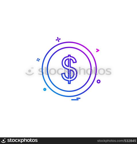 Coin icon design vector
