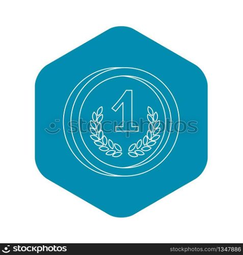 Coin icon. Outline illustration of coin vector icon for web. Coin icon, outline style