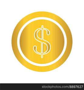 coin icon vector illustration logo design