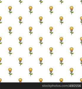 Coin lamp pattern seamless repeat in cartoon style vector illustration. Coin lamp pattern