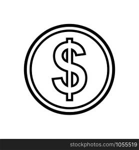 coin - money icon vector design template