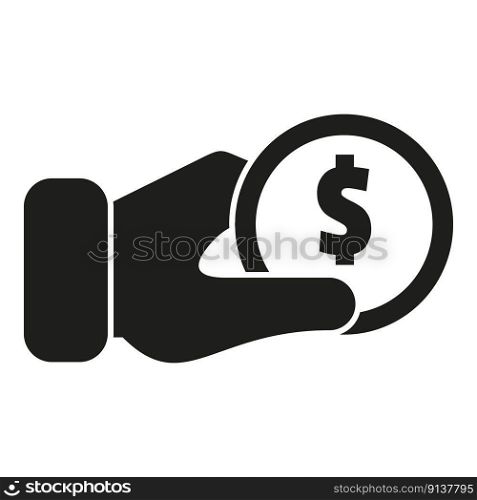 Coin trade icon simple vector. Business risk. Security life. Coin trade icon simple vector. Business risk