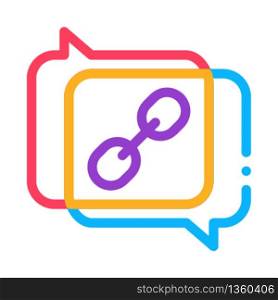coincidence of two opinions icon vector. coincidence of two opinions sign. color symbol illustration. coincidence of two opinions icon vector outline illustration