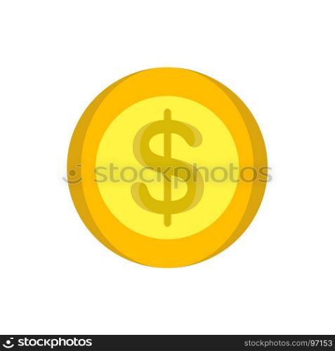 Coins money vector gold icon illustration design cartoon cash circle design flat finance round dollar